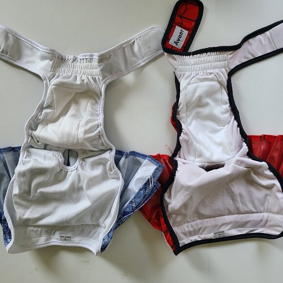 Dog Female Diapers 9 Reusable + 10 Disposable Waist 14" - 22" Skirts Washable - Picture 14 of 15